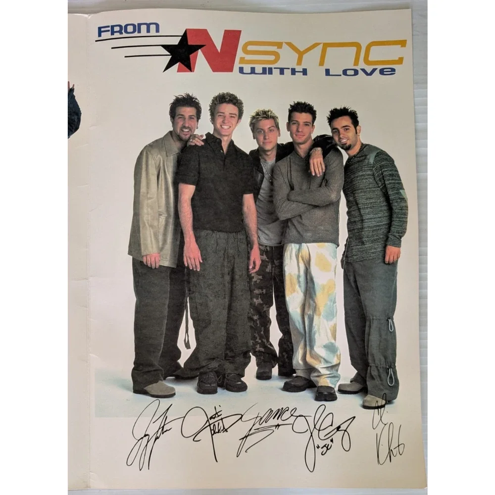 NSYNC No Strings Attached Greeting Card Super Jumbo Size 24